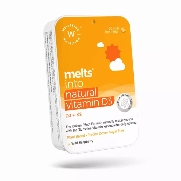 WELLBEING VITAMIN D3 + K2 30MELTS