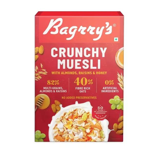 BAGR MUESLI CRUNCHY 500GM