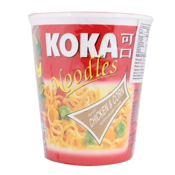 KOKA CUP NOODLES CHICKEN AND CORN 70GM