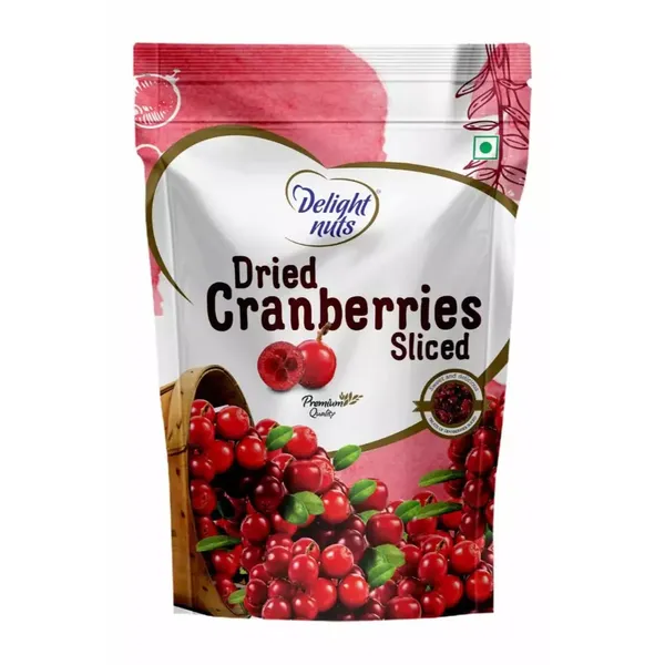 DELIGHT NUTS DRIED CRANBERR SLICED 200GM