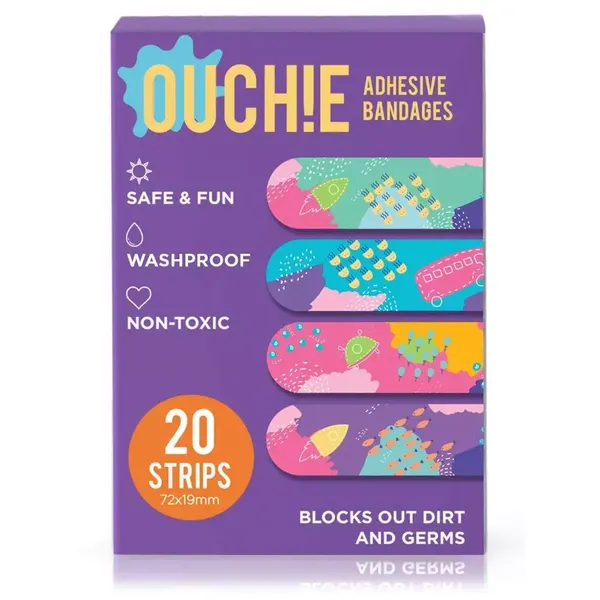 OUCHIE WASHPROOF PURPLE 20PC