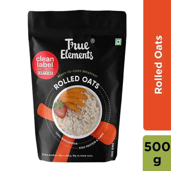 TRUE E OATS ROLLED 500GM