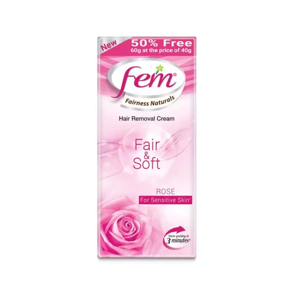 FEM FAIR & SOFT ROSE H/REM CRM 60GM