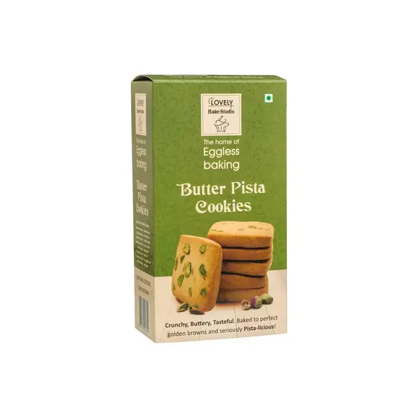 LOVELY BAKE BUTTER PISTA COOKIES 200GM