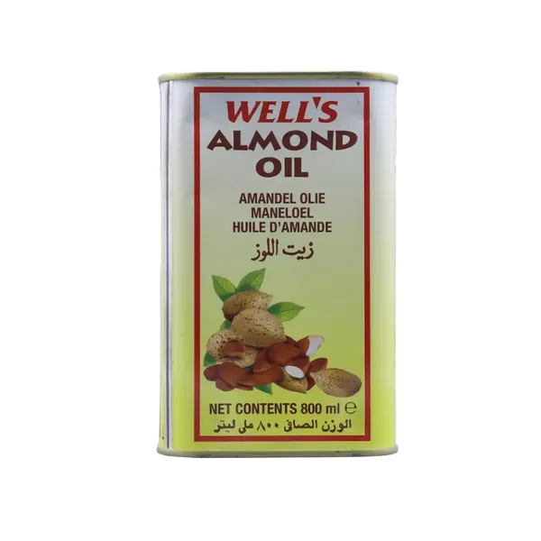 WELLS ALMOND OIL TIN 800ML