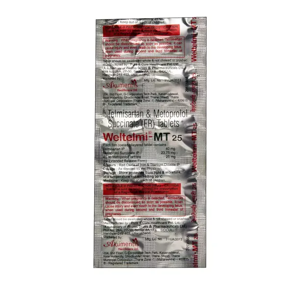 WELTELMI-MT 25MG 10TAB