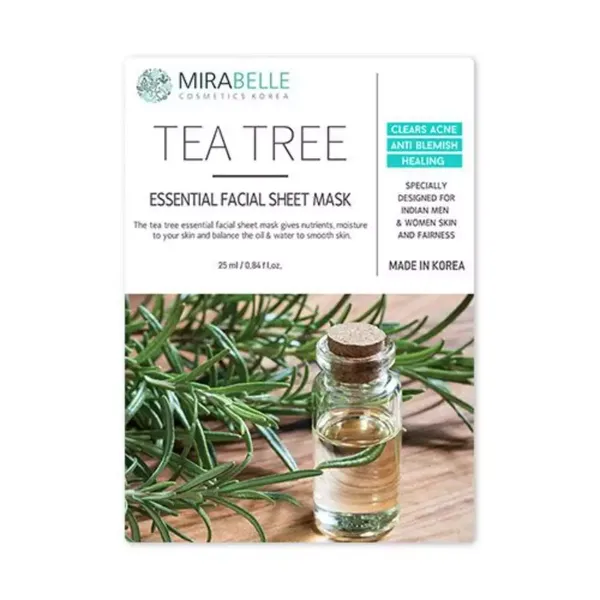 MIRABELLE KOREA F/MASK TEA TREE ESSENTIAL 1PC