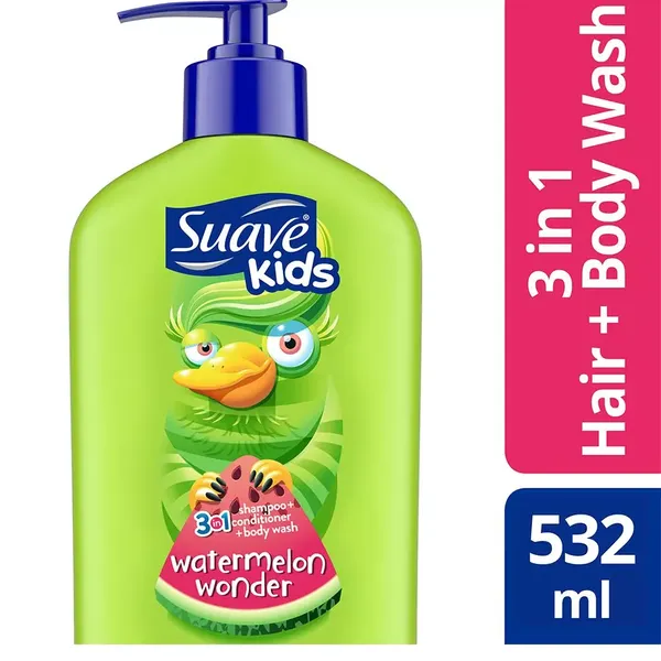 SUAVE KIDS SHAMP 3/1 MELON 18 OZ 532ML