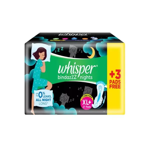 WHISPER SA/PADS ULTRA NIGHT W XL+ 30PC