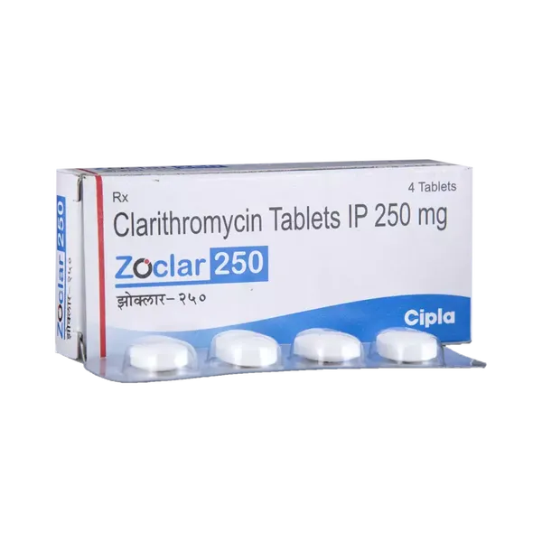 ZOCLAR 250MG 4TAB