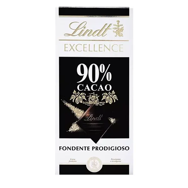 LINDT CHOC EXCE COCOA DARK 90% 100GM