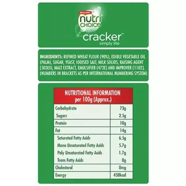 BRIT BISC NUTRI CRACKER SIMLYLITE 200GM