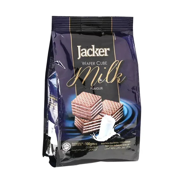 JACKER WAFER CUBE MILK 100GM