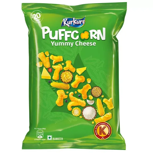 KURKURE PUFFCORN YUMMY CHEESE 55GM