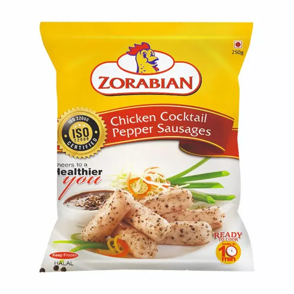 ZORABIAN CHI SAUSAGES COCK PEPPER 250GM