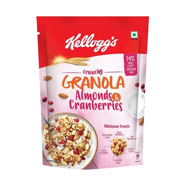 KELLOGGS GRANOLA ALMOND & CRANBERRY 460GM