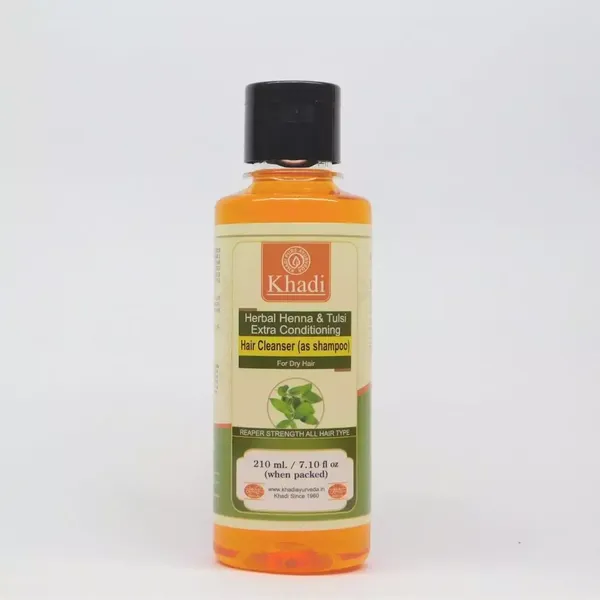 KHADI SHMP HENNA/TULSI 210ML