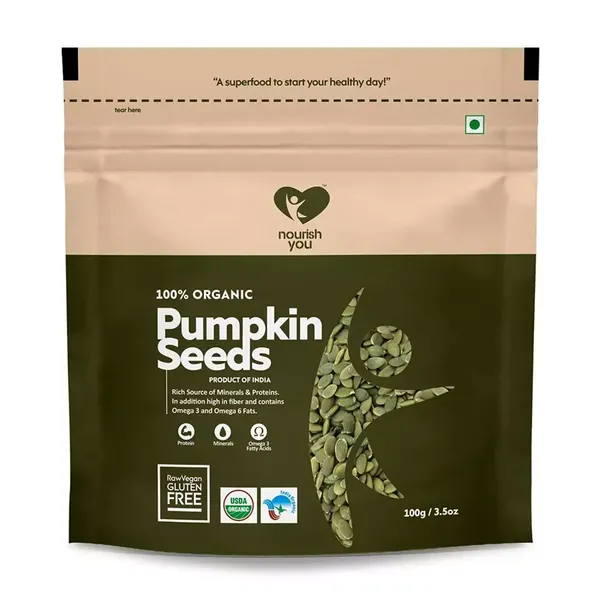 NOURISH ORGANIC PUMPKIN SEED 120GM