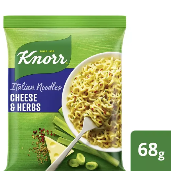 KNORR ITALIAN NOODLES CHEESE/HERBS 68GM