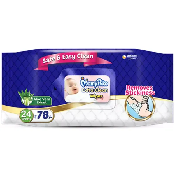 MAMY POKO BABY WIPES 24PC