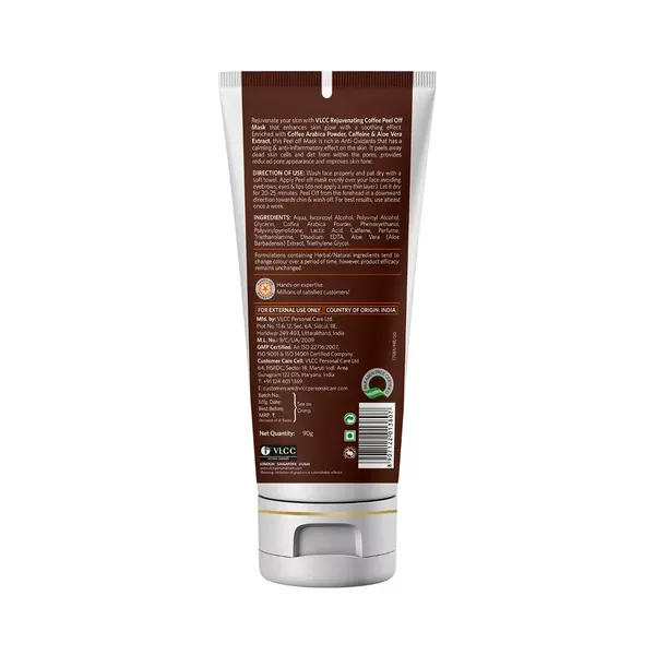 VLCC REJUVENATINGM ARABICA COFFEE PEEL OFF MASK 100GM