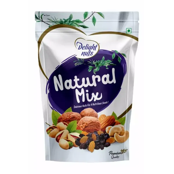 DELIGHT NUTS NATURAL MIX 200GM