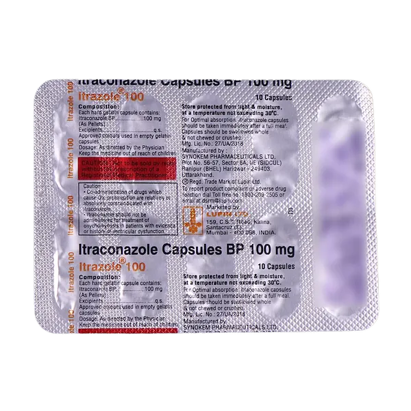 ITRAZOLE 100MG 10CAP