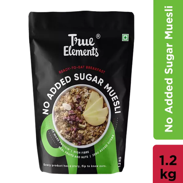 TRUE E NO ADDED SUGAR MUESLI 1.2KG