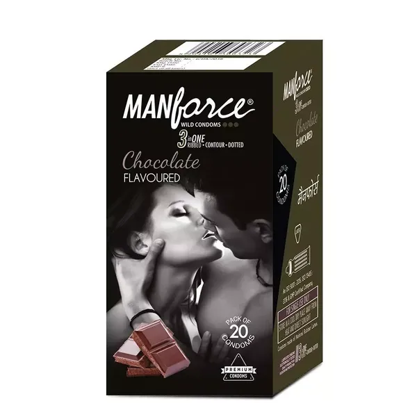 MANFORCE CONDOM WILD CHOC 20PC