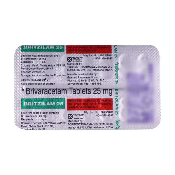 BRITZILAM 25MG 14TAB