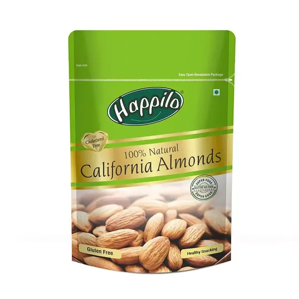 HAPPILO?REMIUM CALIFORNIAN ALMONDS 200GM