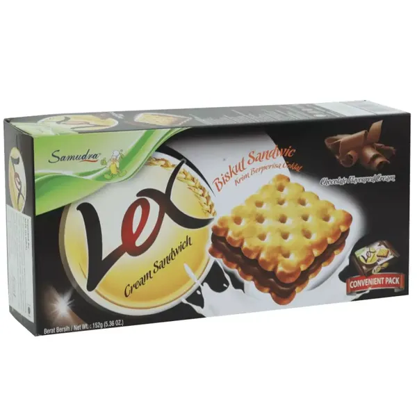 LEX BISC CREAM SANDWICH CHOC 152GM