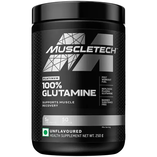 MUSCLETECH PLATINUM 100% GLUTAMINE 250GM