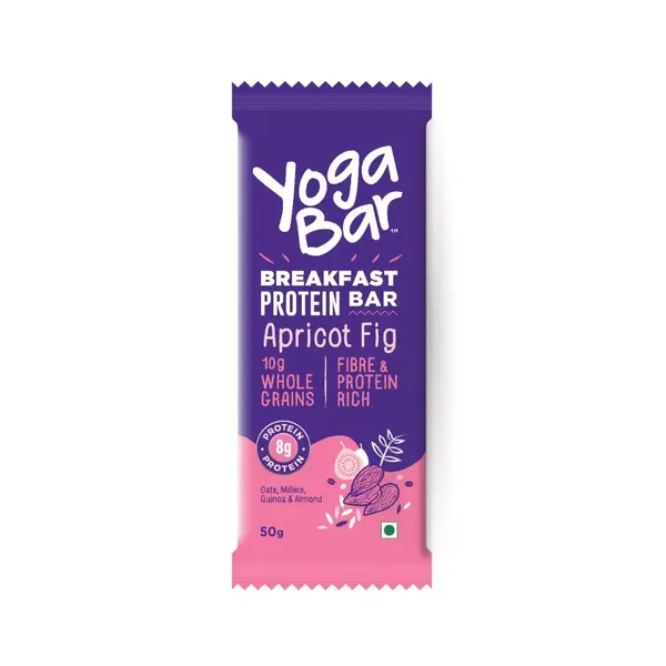 YOGA BAR B/FAST PROTEIN APRICOT FIG 50GM