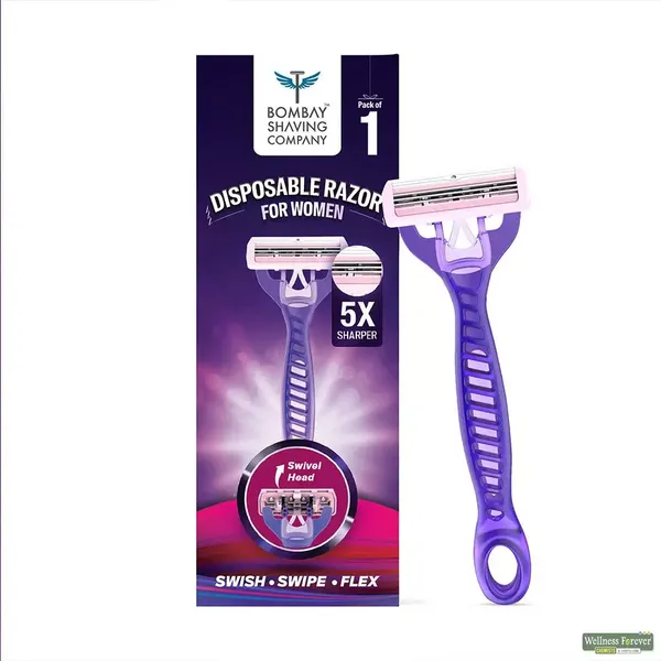 BOMBAY SHAVING DISPOSABLE RAZOR FOR WOMEN SWISH  SWIPE  FLEX 1PC