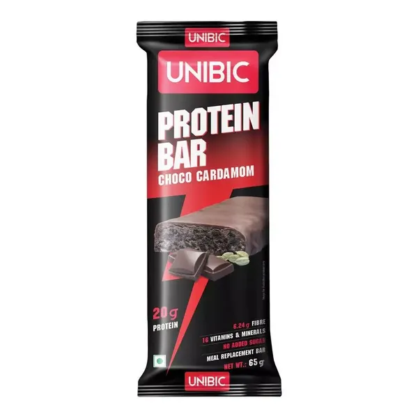 UNIBIC S/F PROTEIN BAR CHOCO C/MOM 65GM