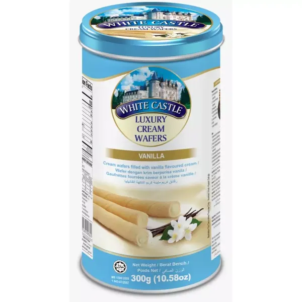 WHITE CASTLE CRM WAFER VANILLA 300GM