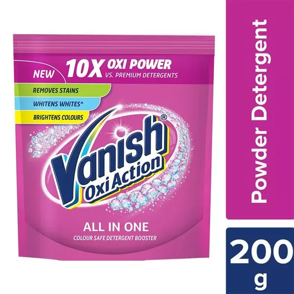 VANISH OXI ACTION PWDR DETERGENT 200GM