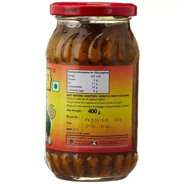 MOTHERS RECIPE PUNJAB MANGO PICKLE 400GM