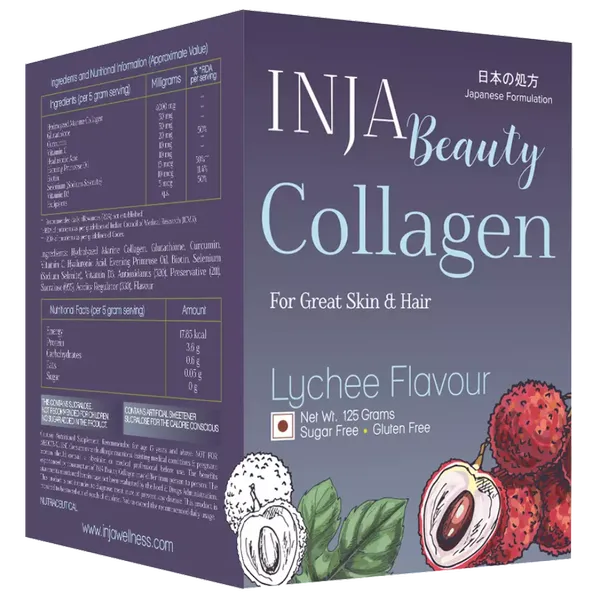 INJA BEAUTY COLLAGEN  LYCHEE FLAV 125GM