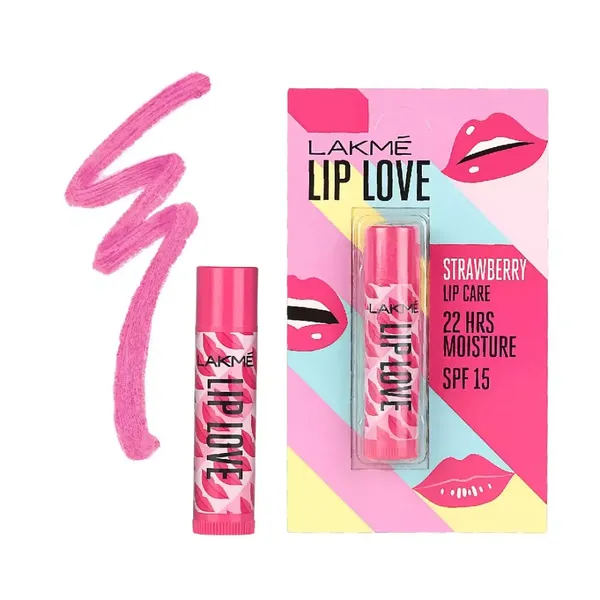 LAKME LIPLOVE SPF15 STRABERRY 4.5GM