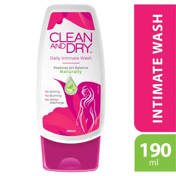 CLEAN AND DRY INTIMATE WASH 190ML