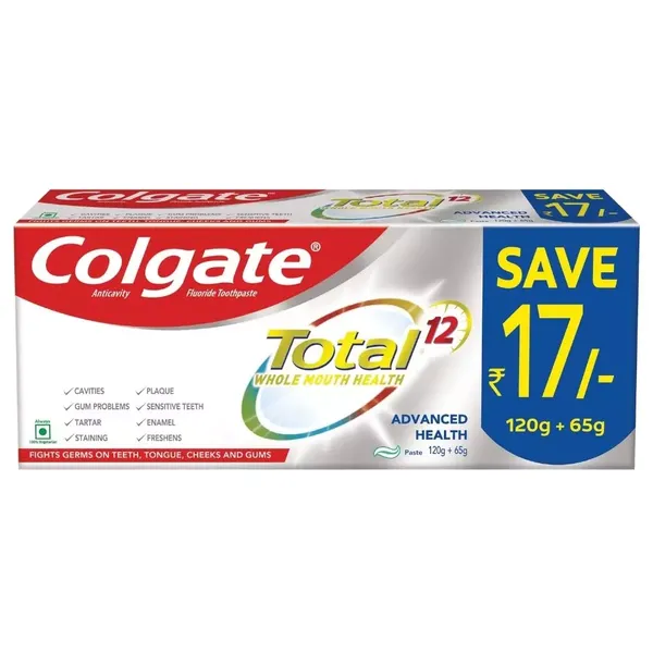 COLG T/PASTE TOTAL ADVANCED 185GM