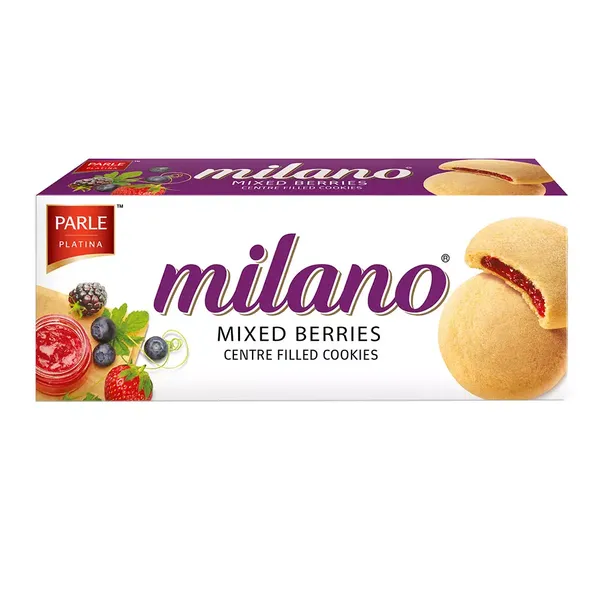 PARLE BISC MILANO FILLED MIXED BERRIE 75GM