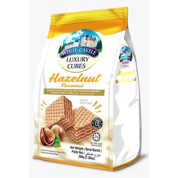 WHITE CASTLE CUBES HAZEL NUT 200GM