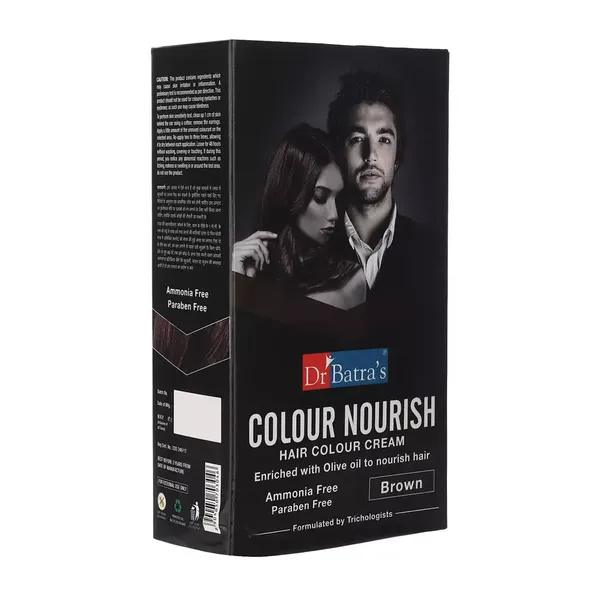 DR BATRA HR/CRM COLOUR NOURISH BROWN 60GM