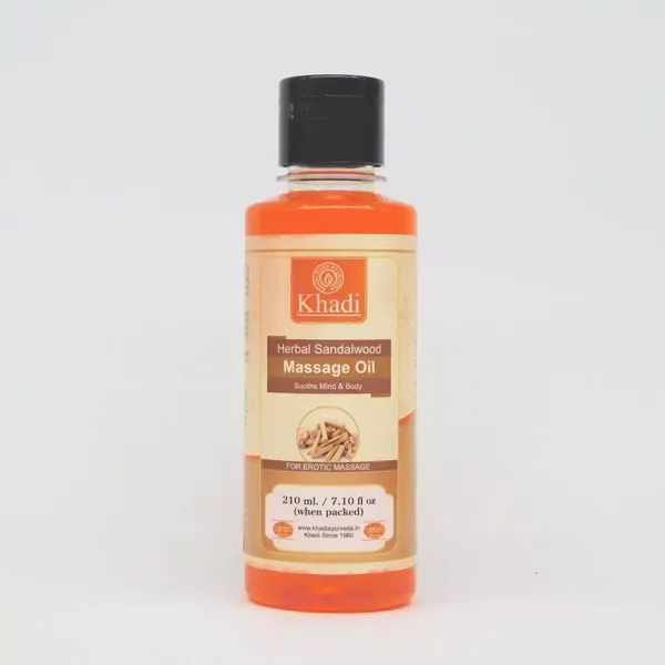 KHADI MASSAGE OIL SANDALWOOD 210ML