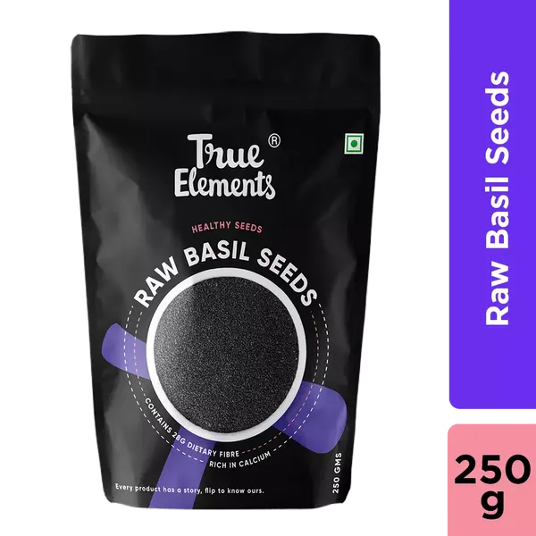 TRUE E BASIL SEEDS 250GM