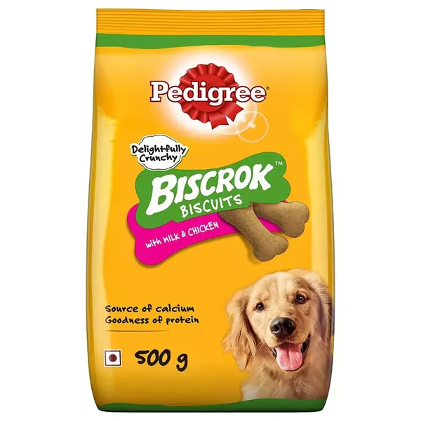 PEDIGREE BISCROK BISC MILK/CHICKEN 500GM