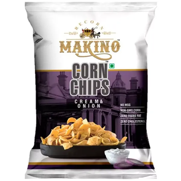 MAKINO CORN CHIPS CRM/ONION 60GM